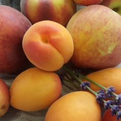 Aprikose-Pfirsich-Lavendel Marmelade